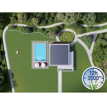 Ecovacs GOAT A3000 LiDAR PRO robotizēts zāles pļāvējs bez vada 3000m² 330mm LiDAR navigācija Melns Balts (A3000)