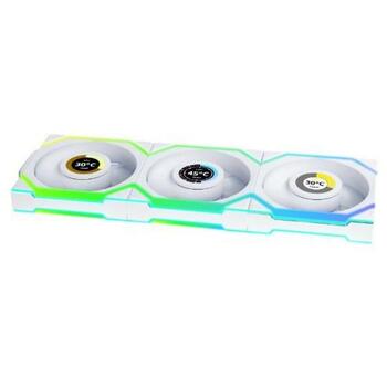 Lian Li Datora ventilators UNI FAN SL Wireless LCD 120 G99.12SLLCD1W3W.00, 120mm, 1900RPM, 2.4mmH2O, 3 ventilatori (G99.12SLLCD1W3W.00)