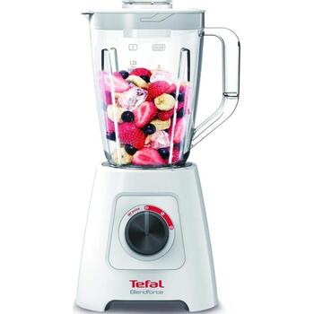 Tefal Блендер Blendforce II BL420131, 600 Вт, 2 л, пластиковая чаша, дробление льда, белый (BL420131)
