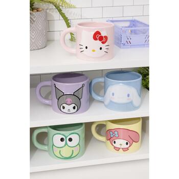 Paladone Hello Kitty Cinnamoroll рельефная кружка PP14833CIN, 400 мл, керамика, пастельно-голубая, не для посудомоечной машины (PP14833CIN)