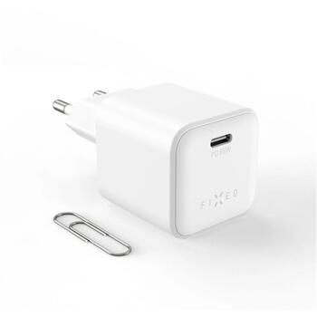 Fixed Mini GaN power adapter with USB-C output and PD support, 65W (FIXCG65M-C-WH)