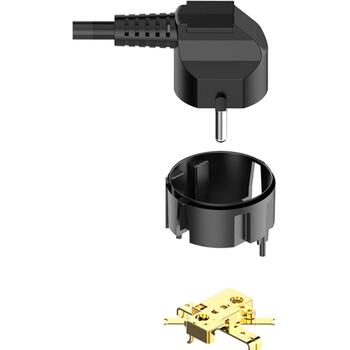 Colorway Электрическая розетка CW-CHE64B, 17W, 10A, 250V, 6 евроразъемов, 4xUSB, 2м медный кабель, защита от детей (CW-CHE64B)