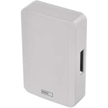 Emos Провода дверной звонок P57002, 230V, 85dB, 1 мелодия, 1 приемник, белый, без дополнительной кнопки (P57002)