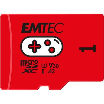 Emtec microSDXC 1TB ECMSDM1TXCU3G, 1TB, UHS-I U3 V30, 100MB/s, поддержка A1/A2, совместима с SDXC (ECMSDM1TXCU3G)