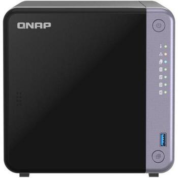 Qnap NAS TS-432X-4G 4-bay, 10GbE, 4 GB DDR4, 1 x SFP+, 2 x 2.5GbE, 2 x USB 3.2, melns (TS-432X-4G)