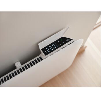 Paneļveida sildītājs ar 1300 W jaudu un WiFi vadību telpām līdz 15–19 m² IPX4 balts PA1300WIFI4 Mill (PA1300WIFI4)