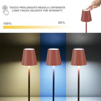 Beper Galda lampa P207ILI204, 3W, Tumši sarkans, LED, 1 spuldze, Aptumšošana, Gaismas temperatūras regulēšana (P207ILI204)