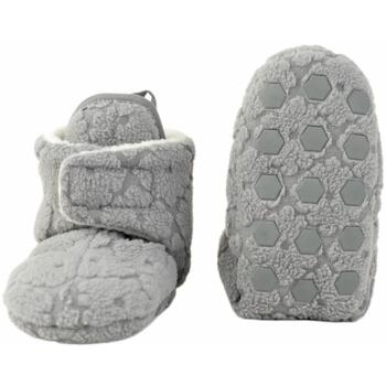 Lodger тапочки SL 629_6-12, 6-12M, 100% полиэстер, Velcro, нескользящая подошва, серый (SL 629_6-12)
