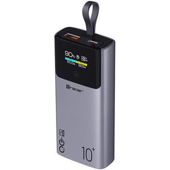 Tracer Lādētājs TRABAT47642, 10000 mAh, 22,5 W QC, 20 W PD, 1 x USB-A, 1 x USB-C, 3 uzlādes savienojumi, 4 šūnas (TRABAT47642)