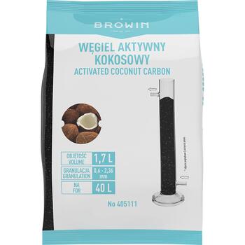 Browin Aktivētā ogle Activsorb 405111, 1,7L, 0,86kg, kokosšķiedra, 0,6-2,36mm, joda vērtība >900mg/g, pelnu <3%, 20L filtr. (405111)