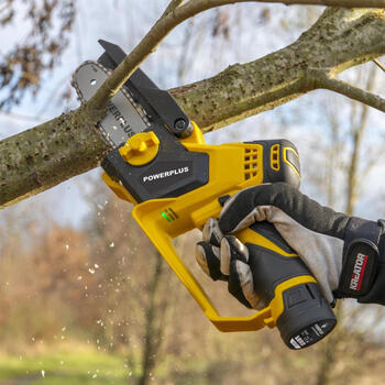 Akumulatora zaru zāģis 12V, 100mm, 2Ah, POWXG1040 POWERPLUS (POWXG1040)