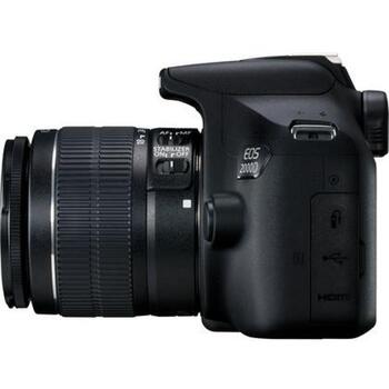Canon комплект зеркальной камеры 2000D 2728C003, 24.1 МП, ISO 12800, 3.0