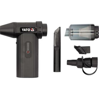 Yato воздуходувка и пылесос YT-82936, 130000 об/мин, 7.4 В, 4000 мАч, USB Type-C, 3 скорости, магнитное крепление (YT-82936)