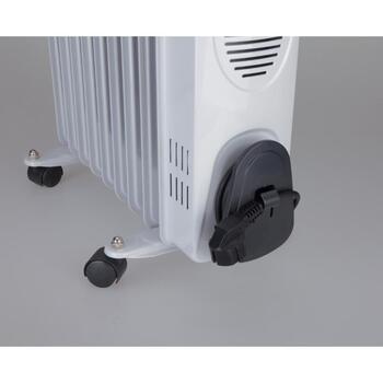 Jata Масляный электрический обогреватель R107, 1500 W, 600 W, 230 V, 3 уровня мощности, 7 труб, серый, для помещений (R107)