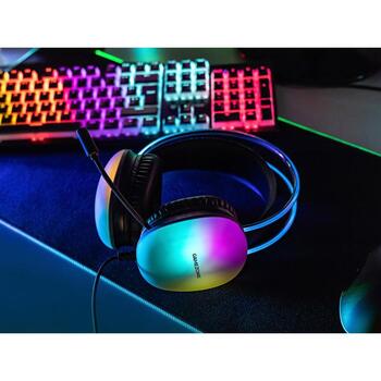 Tracer Наушники TRASLU47524, 110dB, 32Ω, 2m, 20Hz-20KHz, RGB подсветка, плетеный кабель, гибкая дужка (TRASLU47524)