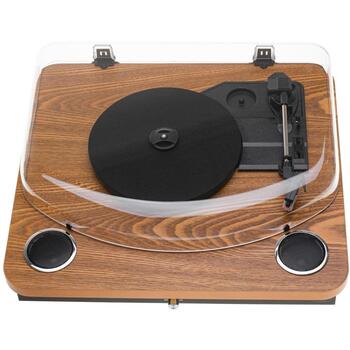 Adler Виниловый проигрыватель AD 1914w, 33.3 RPM, 45 RPM, 75 RPM, USB, Bluetooth 5.4, 2x0.8 W динамики (AD 1914w)