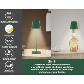 Beper Galda lampa P201UTP115, 5 V, 110 lm, IP44, regulējama baltā gaisma, 1 LED spuldze, USB savienotājs (P201UTP115)