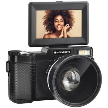 Agfa Photo Vlogging камера VLG4KDIG, 48MP, 4K, 16x цифровое увеличение, 250g, MicroSD, литий-ионный аккумулятор (VLG4KDIG)
