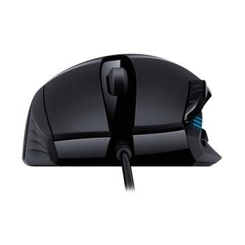 Logitech spēļu datorpele G402 Hyperion Fury 910-004068, USB Type-A, 4000 DPI, 8 pogas, 420 IPS, 1000 Hz, 1 ms, 20 G (910-004068)