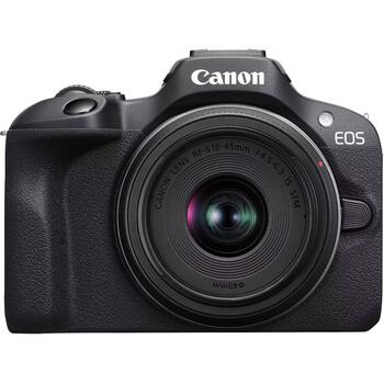 Canon EOS R100 беззеркальная камера + RF-S 18-45mm F4.5-6.3 IS STM объектив 6052C013, 24.1 МП, ISO 12800, 3.0