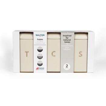 Salter контейнер для хранения BW13729OEU7, 3 отсека, 1.4L, углеродная сталь, серый, бронзовый (BW13729OEU7)