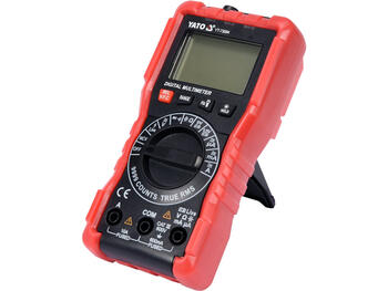 Yato Цифровой мультиметр YT-73094, 0-600В AC/DC, 0-10А AC/DC, 0-99МОм, 0-99мФ, 0.01-60кГц, LCD, TRUE RMS, NCV, VFC, AUTO (YT-73094)
