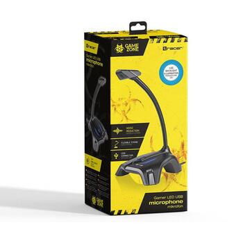 Tracer TRAMIC46620 Gamezone Gamer LED USB настольный конденсаторный микрофон, 26dB, 1.4m, USB Type-A, 100-10000Hz, LED (TRAMIC46620)
