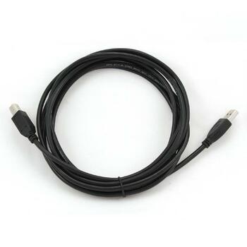 Gembird USB 2.0 A-B кабель 3м черный CCP-USB2-AMBM-10, 30u позолоченные контакты, 0.08кг (CCP-USB2-AMBM-10)