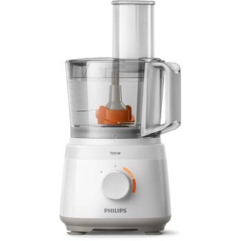 Philips Кухонный комбайн HR7320/00, 2.1л, 2 скорости, 700Вт, Пульсация, Белый (HR7320/00)