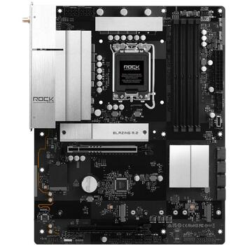 Asrock Mātesplate B860 ROCK WIFI 7, 8+1+1+1+1 jaudas fāzes, 4 x DDR5 DIMM, 1 PCIe 5.0 x16, 1 HDMI, 7.1 CH audio, 802.11be Wi-Fi 7 (B860 ROCK WIFI 7)