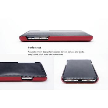 VixFox Чехол CSBS-iPh-XS-red, 5.8'', рубиновый, совместим с Apple iPhone XS/X, веганская кожа, нескользящая поверхность (CSBS-iPh-XS-red)