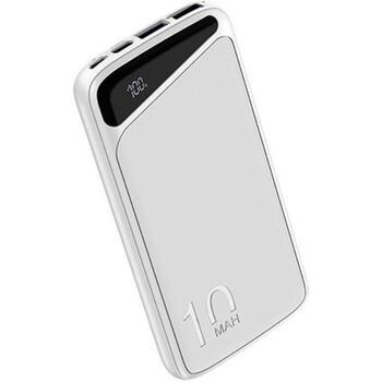 Navitel PWR10 MX White, 10000mAh, 3.7V, 37Wh, 2xUSB-A, divvirzienu USB-C, mikro-USB, aizsardzība pret pārlādēšanu (PWR10 MX White)