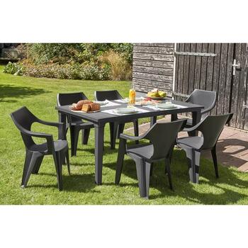 Keter Садовый стул Dante Low Back серый 29187058939, 57x57x79см, 2.21кг, штабелируемый, устойчивый к УФ (29187058939)