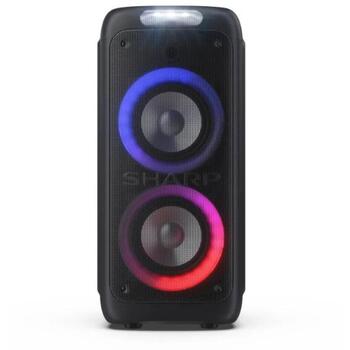 Sharp PS-949 Партийная колонка, 132 Вт, Водонепроницаемая, Bluetooth, Портативная, Черная (PS-949)