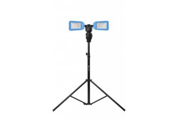 Hogert prožektors ar statīvu HT1E455, 10000lm, IP54, IK08, 3m kabelis, 56 SMD LED, 6500K, 100-240V (HT1E455)