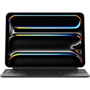 Apple Magic Keyboard для iPad Pro 11 дюймов (M4) MWR23RS/A, QWERTY, черный, USB-C, 14 функциональных клавиш (MWR23RS/A)