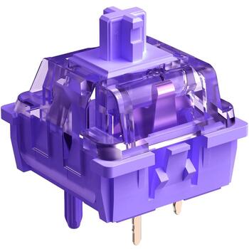 White Shark Механические переключатели PURPLEPULSE-25, 25 шт., 4 мм, Фиолетовые, Тактильные, 5 контактов (PURPLEPULSE-25)