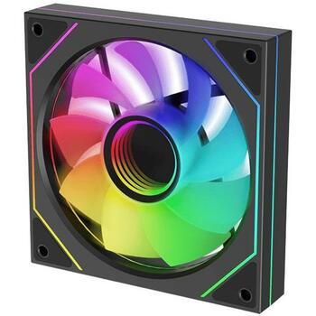 Xilence Datora korpuss ventilators XF078, 120mm, 500-1800RPM, 7-13.2V, melns, PWM, ARGB, 4 skrūves (XF078)