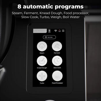 Smart Cooking Robot CR1S: bowl 3.5 L, 8 automatic program, 12 speeds, 1000 W (Heating Power), 600 W (Motor Power), Temperature range: 37-130°C, Built-in Kitchen Scale (ACR0001S)