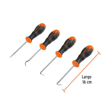 Skrāpju un āķu komplekts, 4 pieces 14210 GAN-4 Truper (GAN-4)