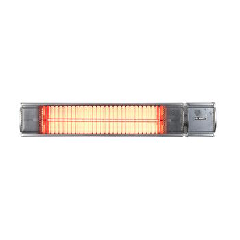 Eurom Golden 1800 Comfort RC инфракрасный уличный обогреватель для террасы 1800W IP65 пульт управления настенный до 20m2 серебристый (333886)