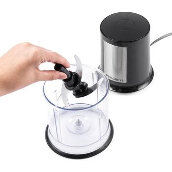 Progress Кухонный измельчитель EK5879PVDE, 500ml, черный, нержавеющая сталь, пластик, электрический измельчитель (EK5879PVDE)