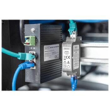 Digitus DN-95421 PoE защита от перенапряжения, RJ45, 1 розетка, 60V DC, Gigabit, PoE++ (DN-95421)