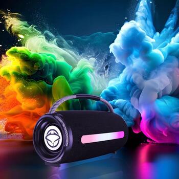 Manta Bluetooth колонка SPK140GO-BK, 20W, 110Hz-18KHz, FM, TWS, SUPERBASS, портативный дизайн (SPK140GO-BK)