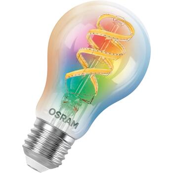 Osram LED spuldze SMART+ MATTER Filament Multicolor Classic A40 4058075850767, E27, 4.8 W, 470 lm, RGBW, Wi-Fi, 2700-6500 K (4058075850767)