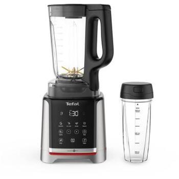 Tefal Блендер Infiny Mix+ BL91HD31, 1600 Вт, 2.6 Л, Tritan, 5 программ, дробление льда, нержавеющая сталь/черный (BL91HD31)