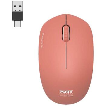 Port Connect Collection II 900542, беспроводная оптическая мышь, 2.4 ГГц, 1600 dpi, 3 кнопки, оранжевый (900542)