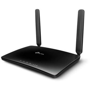 TP-LINK маршрутизатор TL-MR150, 300 Мбит/с, 4G LTE, 2 антенны, 4 LAN порта, 2.4 ГГц, адаптер питания, RJ45 кабель (TL-MR150)
