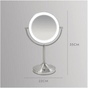 Homedics Зеркало для макияжа MIR-8150-EU, 21см, 35см, 1x и 7x увеличение, LED подсветка (MIR-8150-EU)