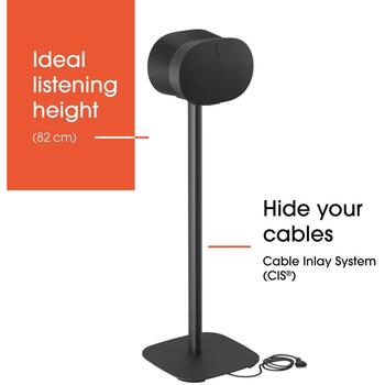 Vogels подставка SFS 4133, 4.5кг, черный, для Sonos Era 300, напольная подставка (8151330)